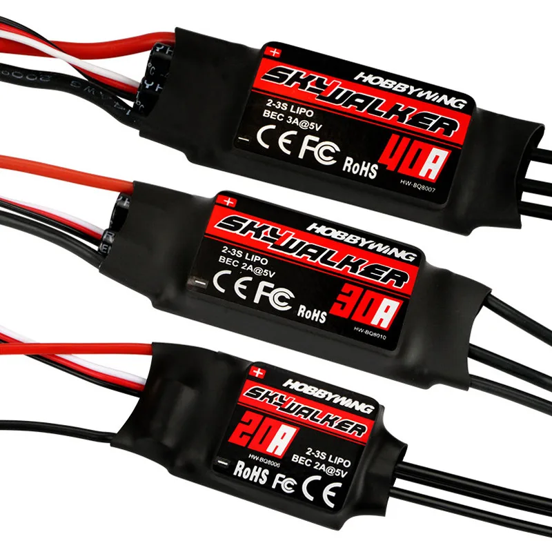 Haoying Skywalker V1 2-6S LiPo 12 15 20 30 40 50 60 80A Air-modeling ESC Brushless Motor Drive Speed Controller