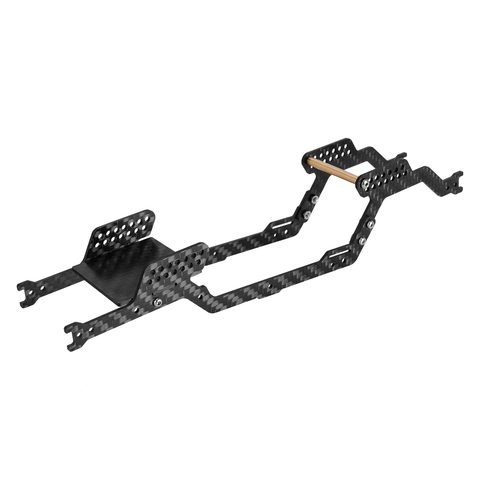 INJORA LCG Carbon Fiber Chassis Kit Frame Girder for 1/18 RC Crawler Car TRX4M Upgrade (4M-32 4M-38)