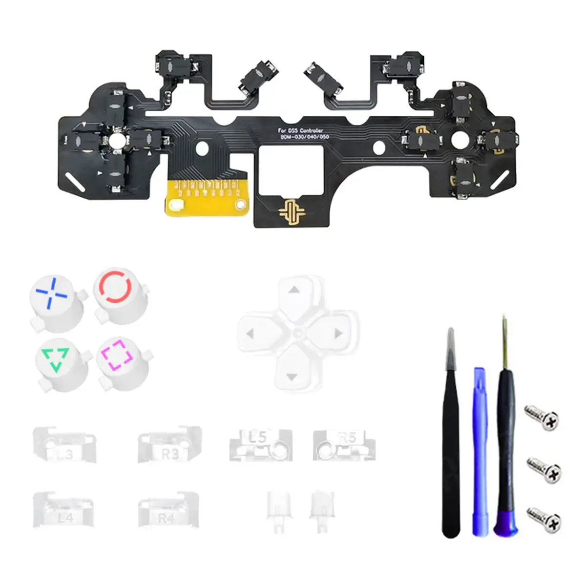 Promotion Ergonomic Micro-Switch Tactile Clicky Hair Trigger Kit for Controller BDM-030/040/050 12Key Click CircuitBoard Kit B