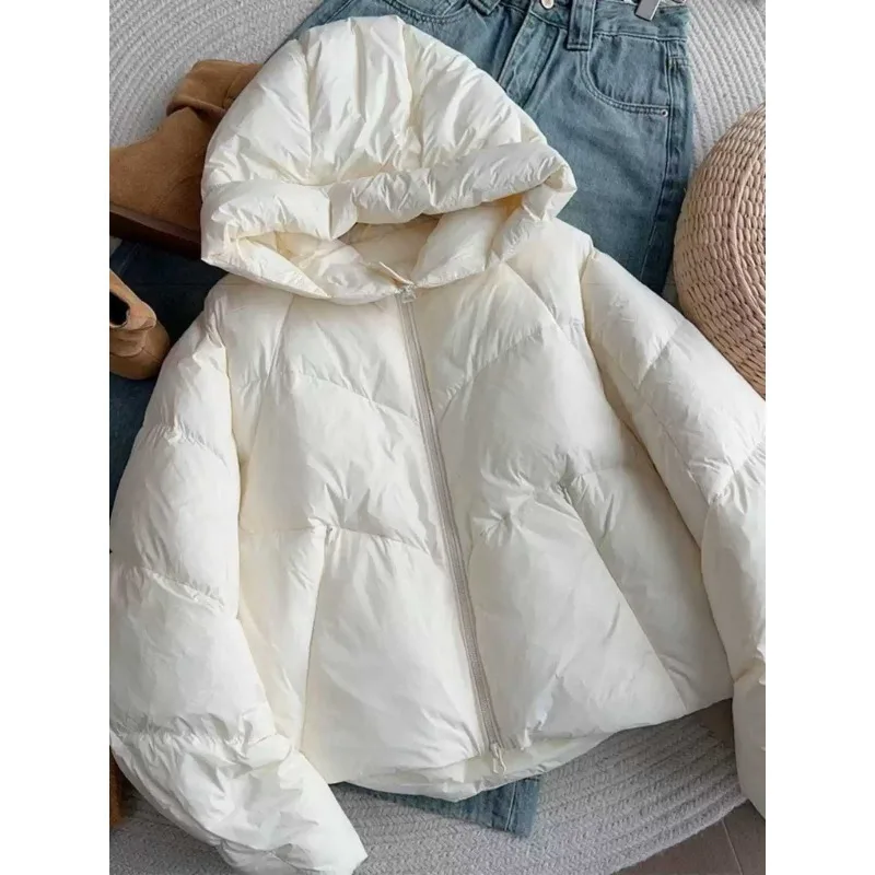 

Женская зимняя новая верхняя одежда свободного кроя в корейском стиле, повседневная, модная, с воротником-стойкой, из хлопка, в ярких цветах, для города