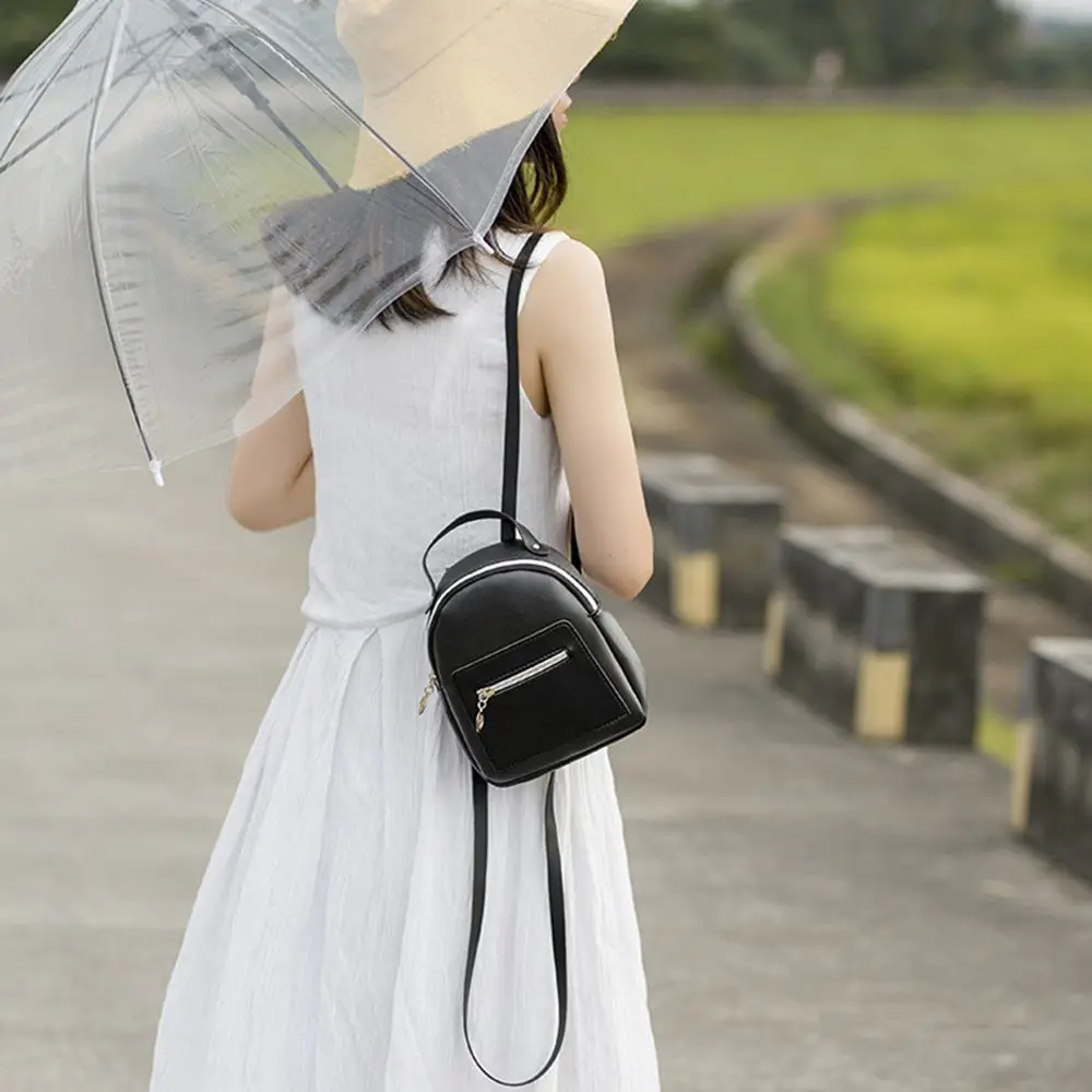 Fashion Mini Women PU Backpack Girl Travel Waterproof Small Business Tassel Backpack Shoulder Bag