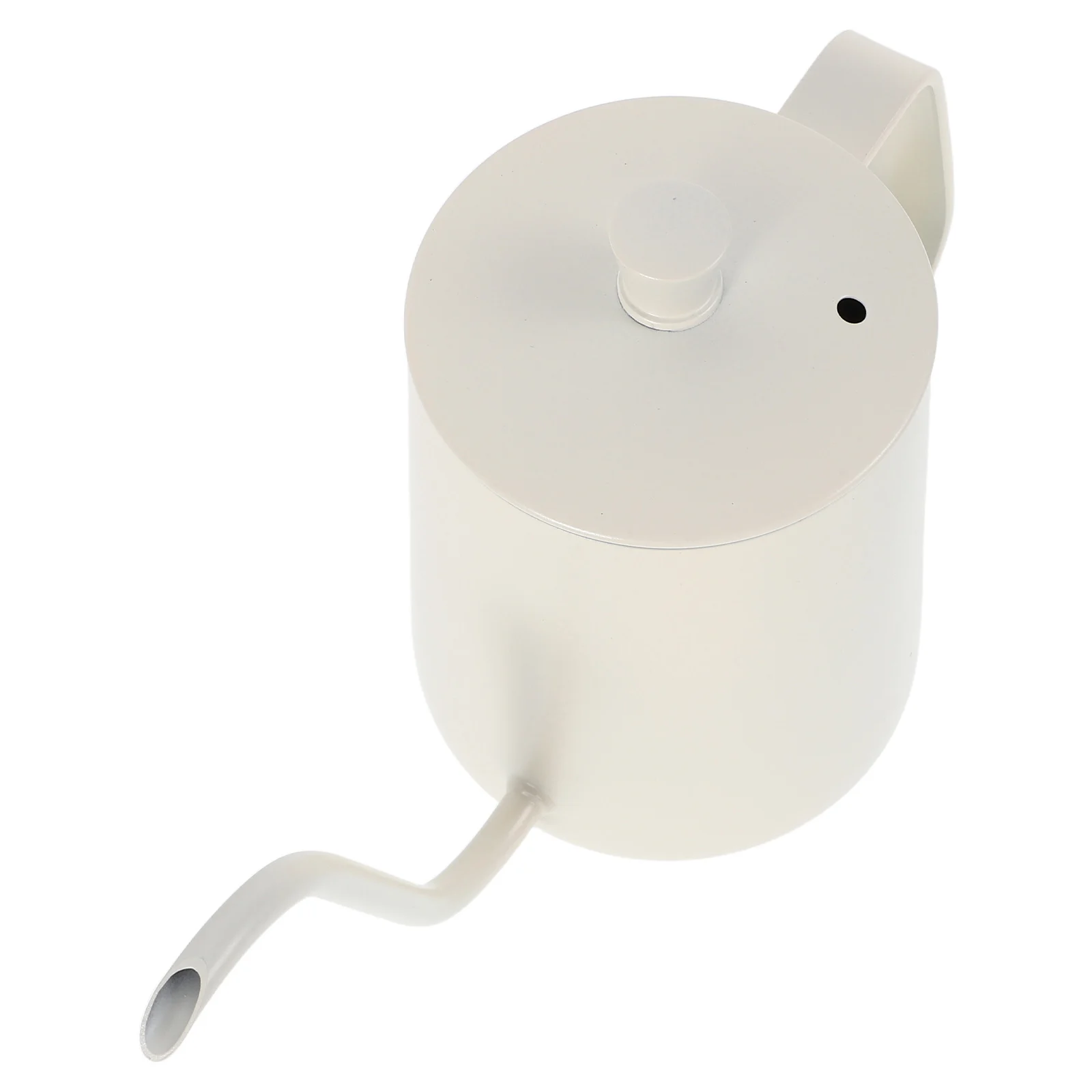 

Stainless Drip Kettle Long Spout Precise Pouring Lid Temperature Retention Easy Carry Handle Small Stovetop