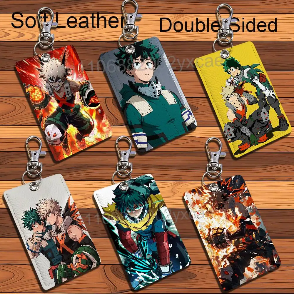 Cool and stylish Deku Katsuki Bakugo MHA Card Holder Keychain Key Ring Door Lock Access Protective Case For Security Gift