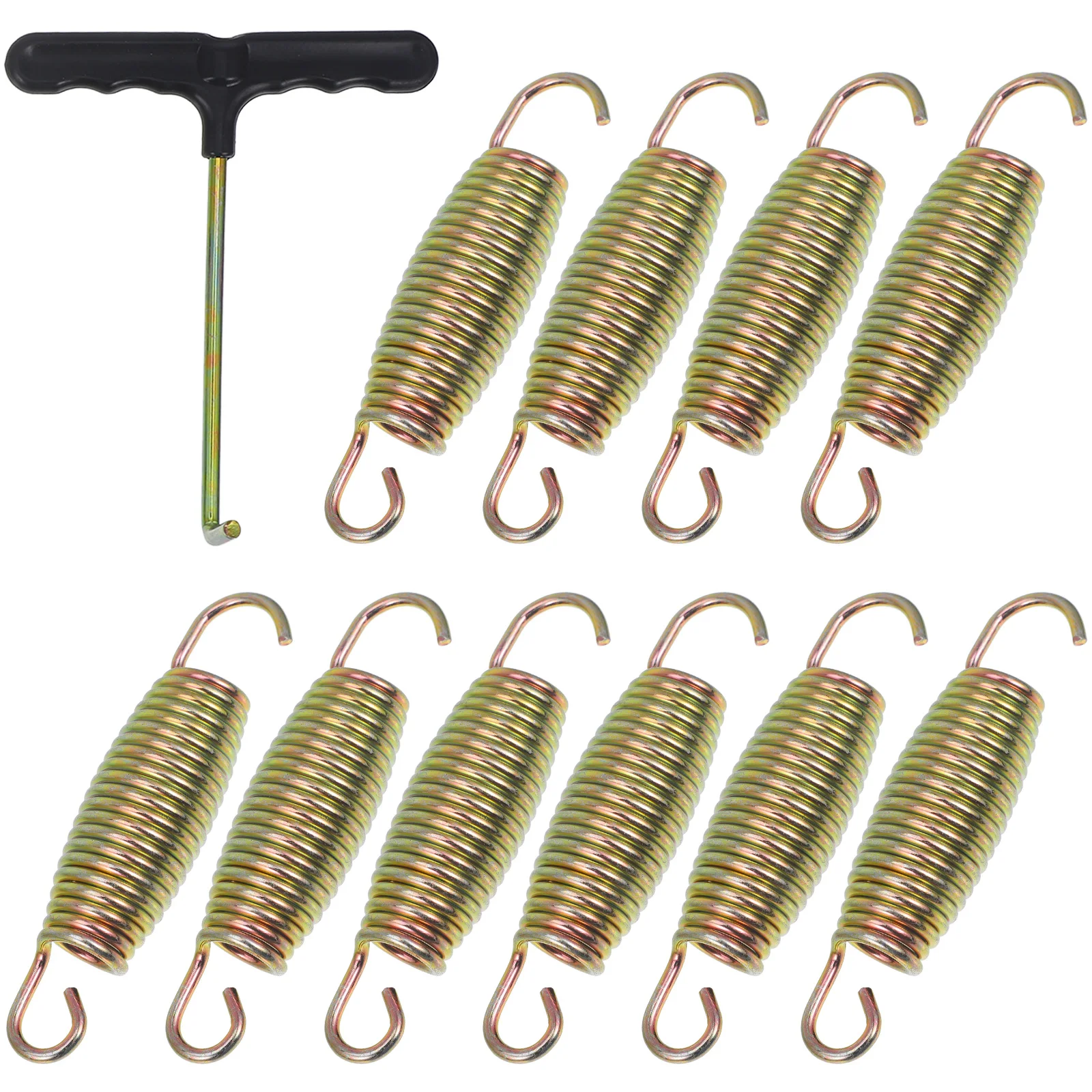 

1 s Trampoline Springs 9cm Hooks Galvanized Outdoor Waist Drum Replacement Spring Toy Accessories Set MultiUse
