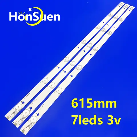 100% novo 3 unidades/kit tiras de LED para PHLIPS 32 TV 32PFK4100 12 32PFH4309 88 32PFH5300 12 GJ 2K15 D2P5 315 D307 V1.1 LBM320P0701 FC 2