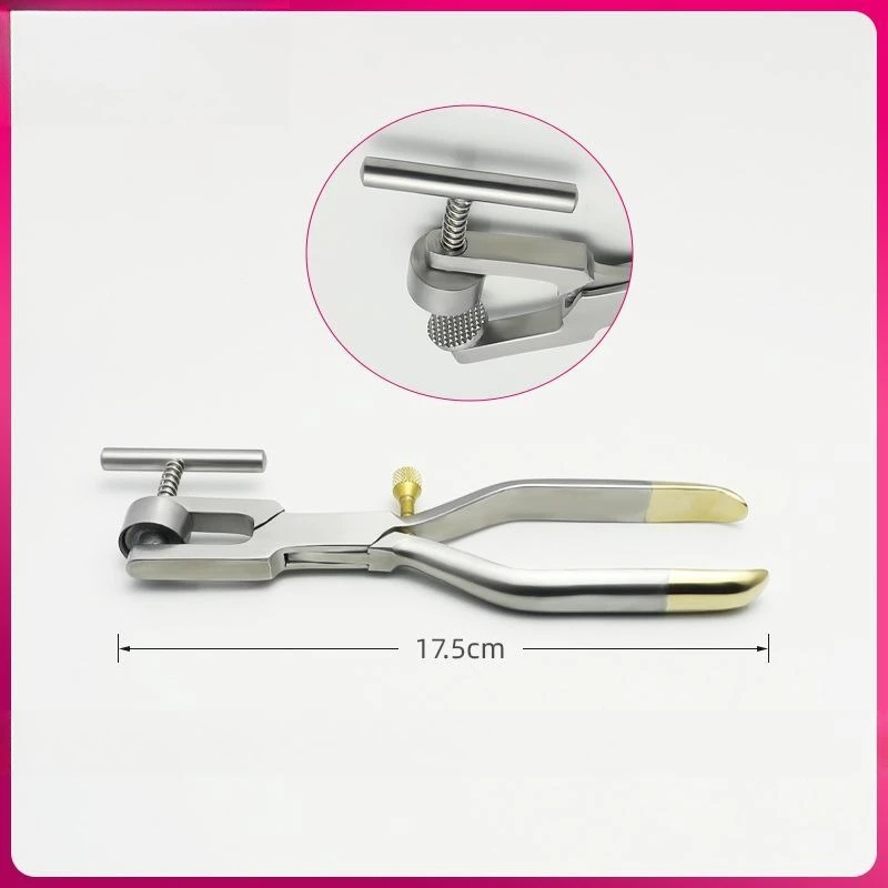 Lab Clamp Bone Grinder, Bone Crushing Clamp Oral Implant Grinding Bone Instrument Tool