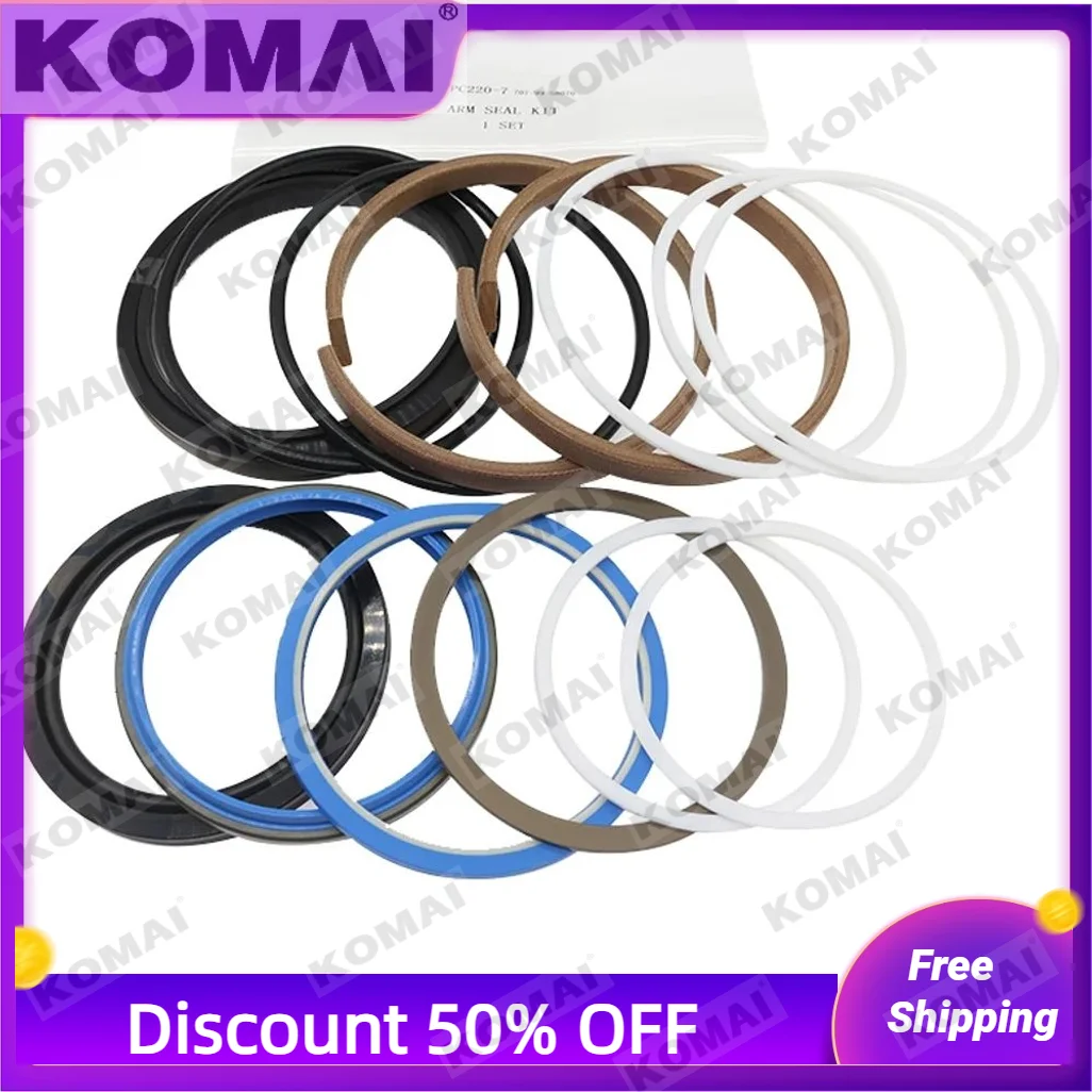 

PC220 Arm Bucket Bucket 707-98-47730 Hydraulic Cylinder Repair Seal Kit for Excavator Part PC220LC-8 PC220LC-7
