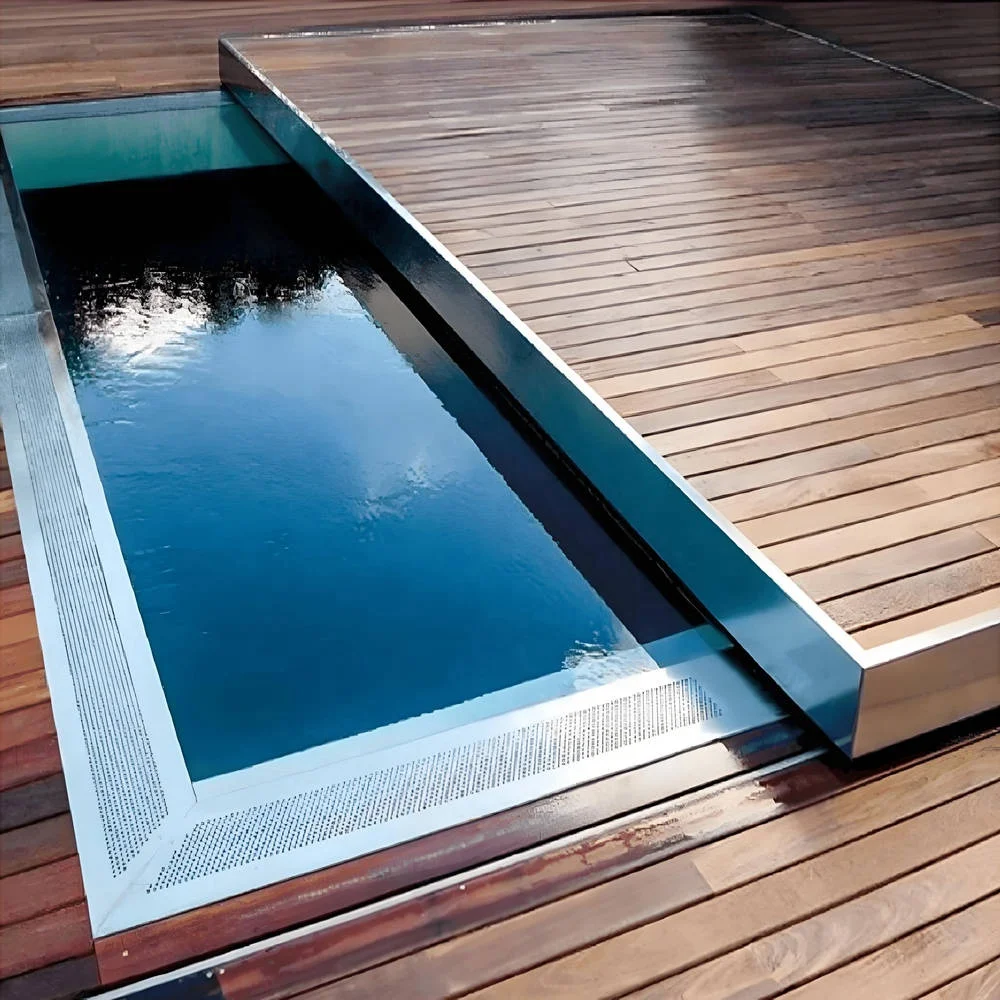 

Family Pool Safety Pool Cover Electric Automatic Pool Deck Cover