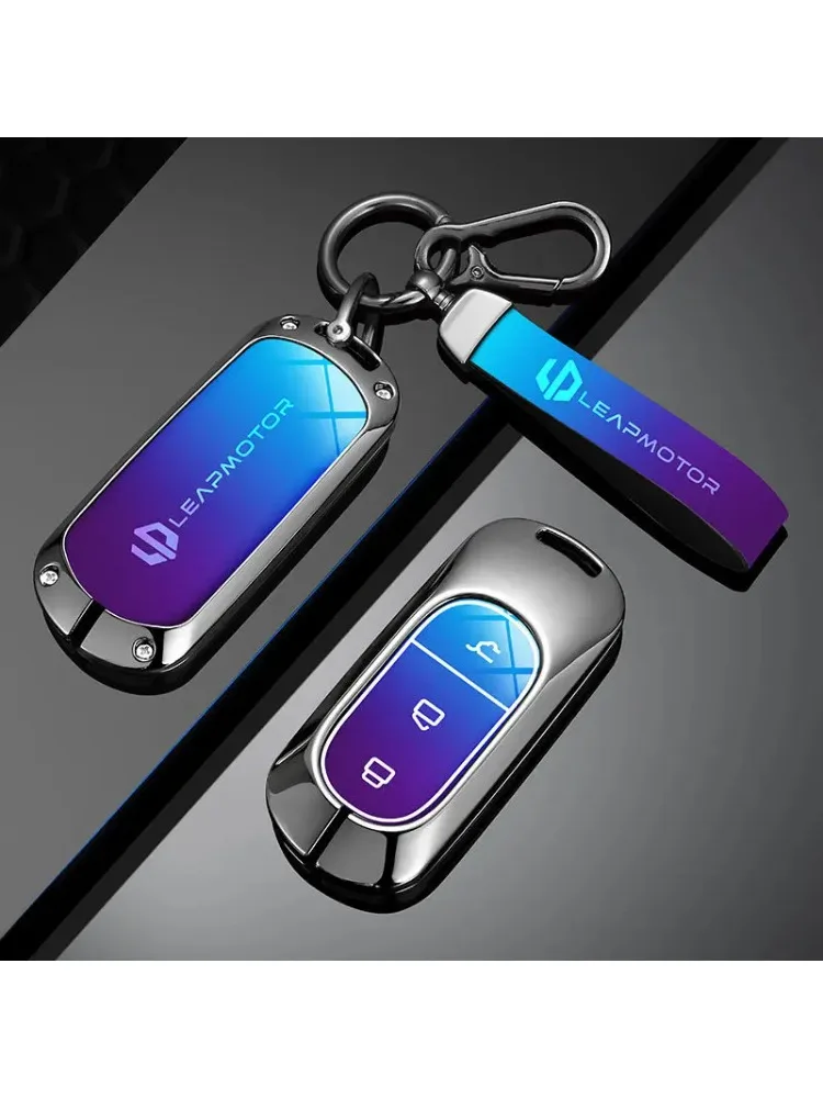 Étui pour clé de voiture, sac pour Leapmotor C10 T03 C11 C01 2024 2025, housse de Protection pour porte-clés, coque de Protection pour clé télécommande intelligente