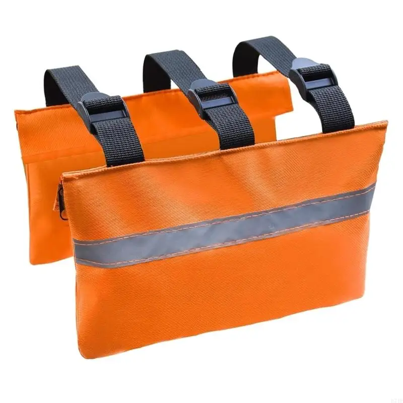 37JE Adjustable Sewer Hose Weight Bags with High Visibility Reflective Strips Hose Fastening Device Trailer Sewer Hose Bag