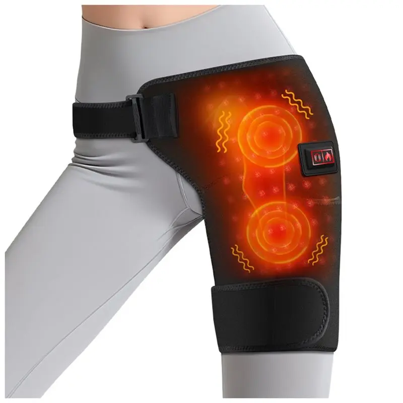 

A97T New 660Nm Red Light Electric Heating Hip& Hip Joint Support Belt, 105 Lamp Beads, 3-Gear Hot Compression Functionality