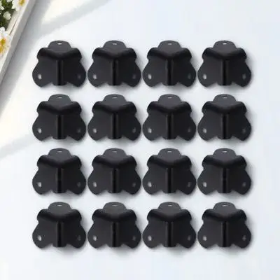 16pcs Speaker Corner Protector Black Durable Cabinet Guard For Speaker Box Amplifier Anti-Collision Bumper Furniture Edge