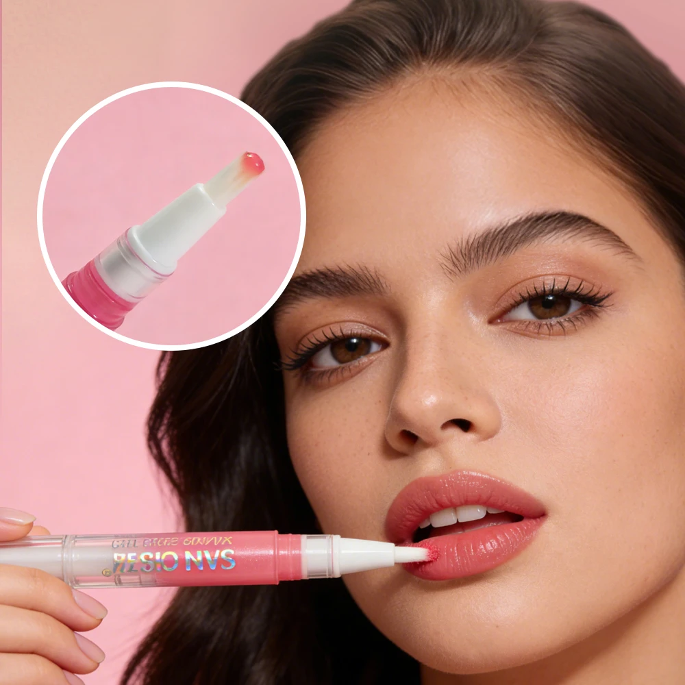 ミラー付き保湿リップグロスは、塗りやすく、自然な光沢があり、べたつかず、長持ちするメイク効果があります。