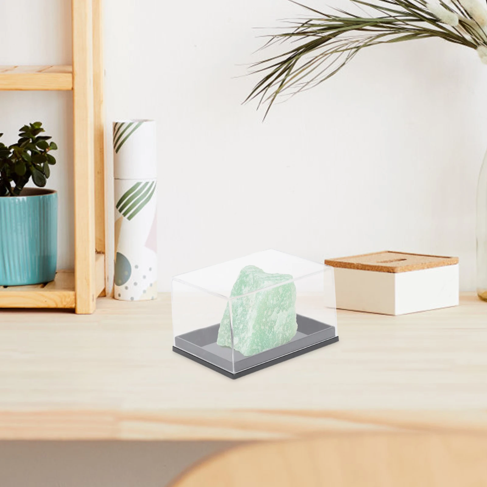 

6pcs Mineral Specimen Display Boxes Transparent Storage Containers Plastic Long Service Life Protective Storage Easy
