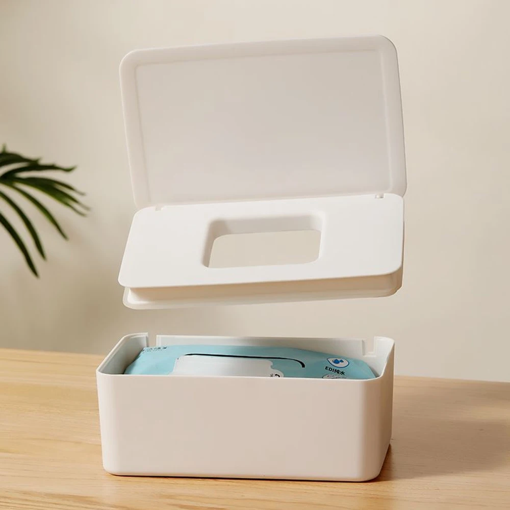 

Plastic Tissue Box Wet Tissue Holder Cover Wipes Paper Tissue Paper Storage Box Paper Towel Dispenser Home Napkin Organizer