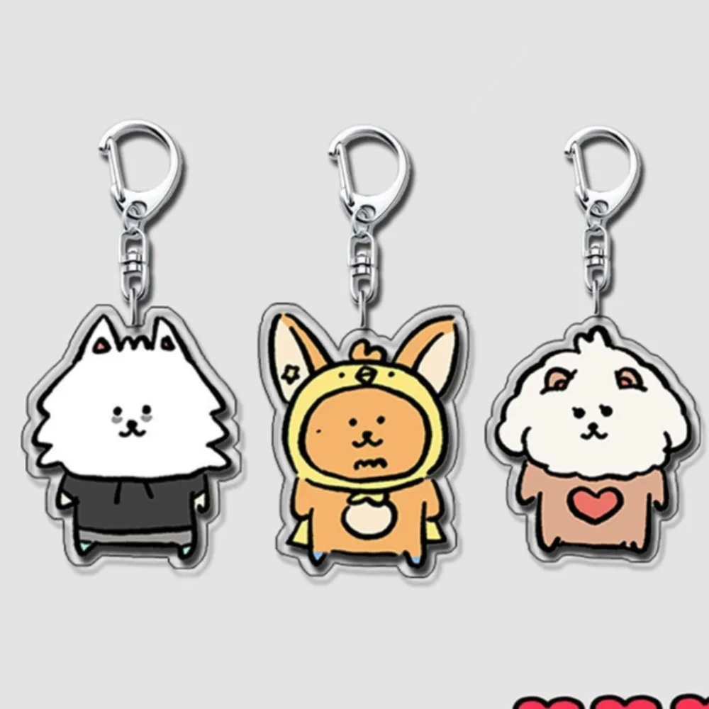 Korean Idol Cartoon Keychain SOOBIN YEONJUN BEOMGYU TAEHYUN HUENINGKAI Figure Acrylic Pendant Keyring Backpack Accessories Gift