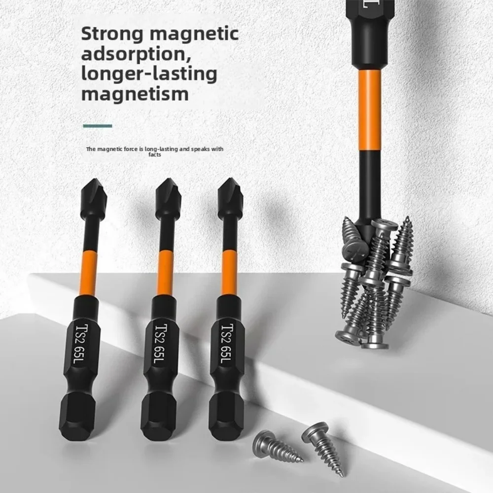 PH2 Magnetic Cross Bit Set Phillips Impact Batch Head Hardness Screwdriver Bit Screw Driver Accessories Househood Hand Tools