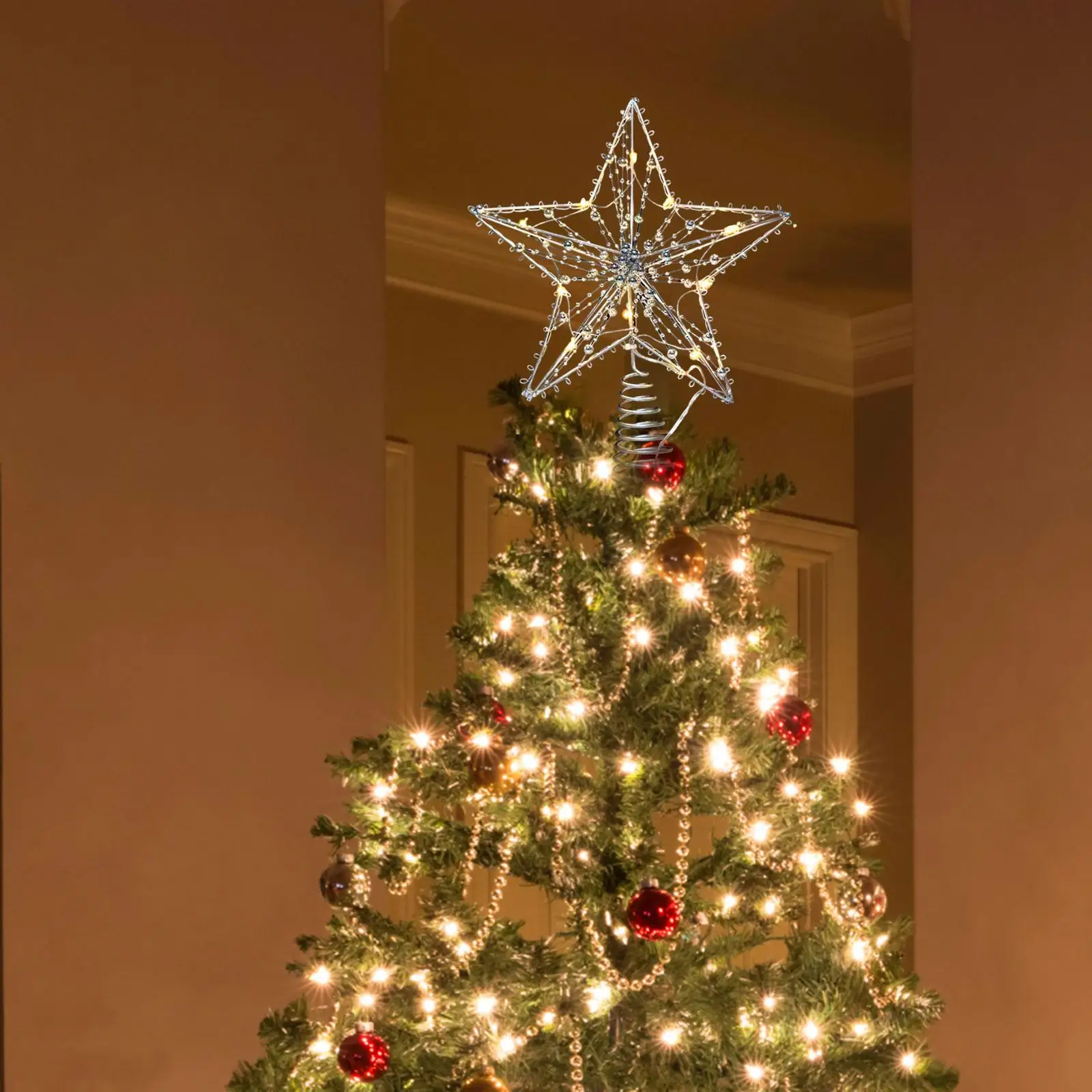 Lighted Christmas Tree Topper Party Favors for Bedroom Shop Living Room