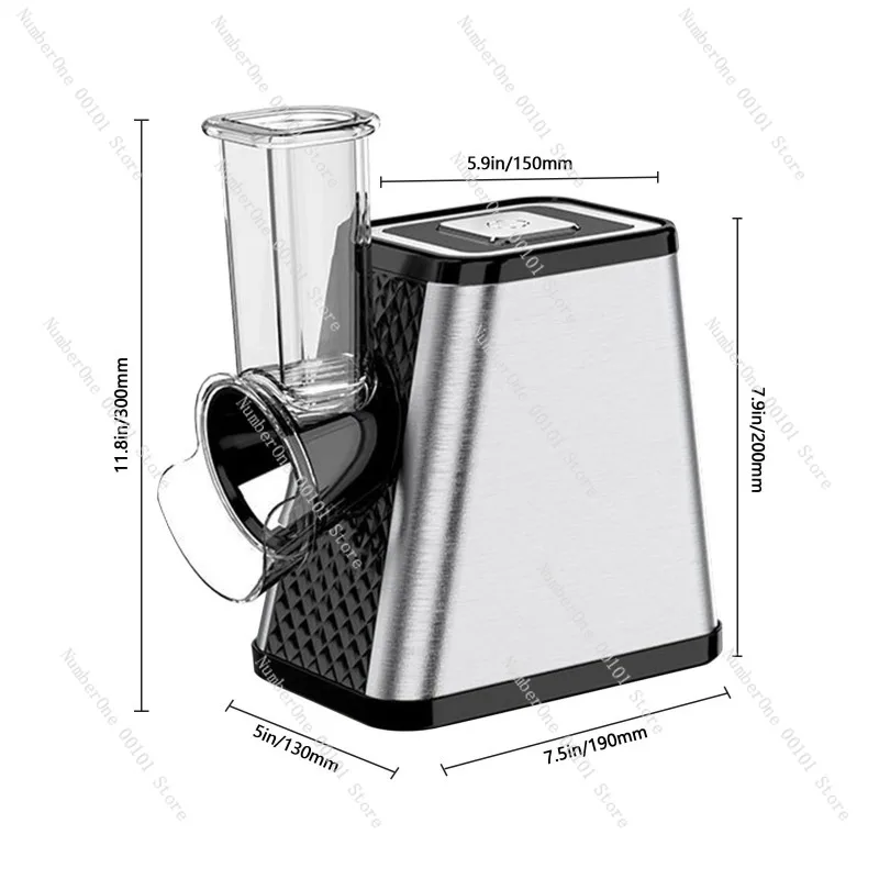 EU 5-in-1 Multifunctional Vegetable Cutter Slicing Shredding Grinding Salad Maker