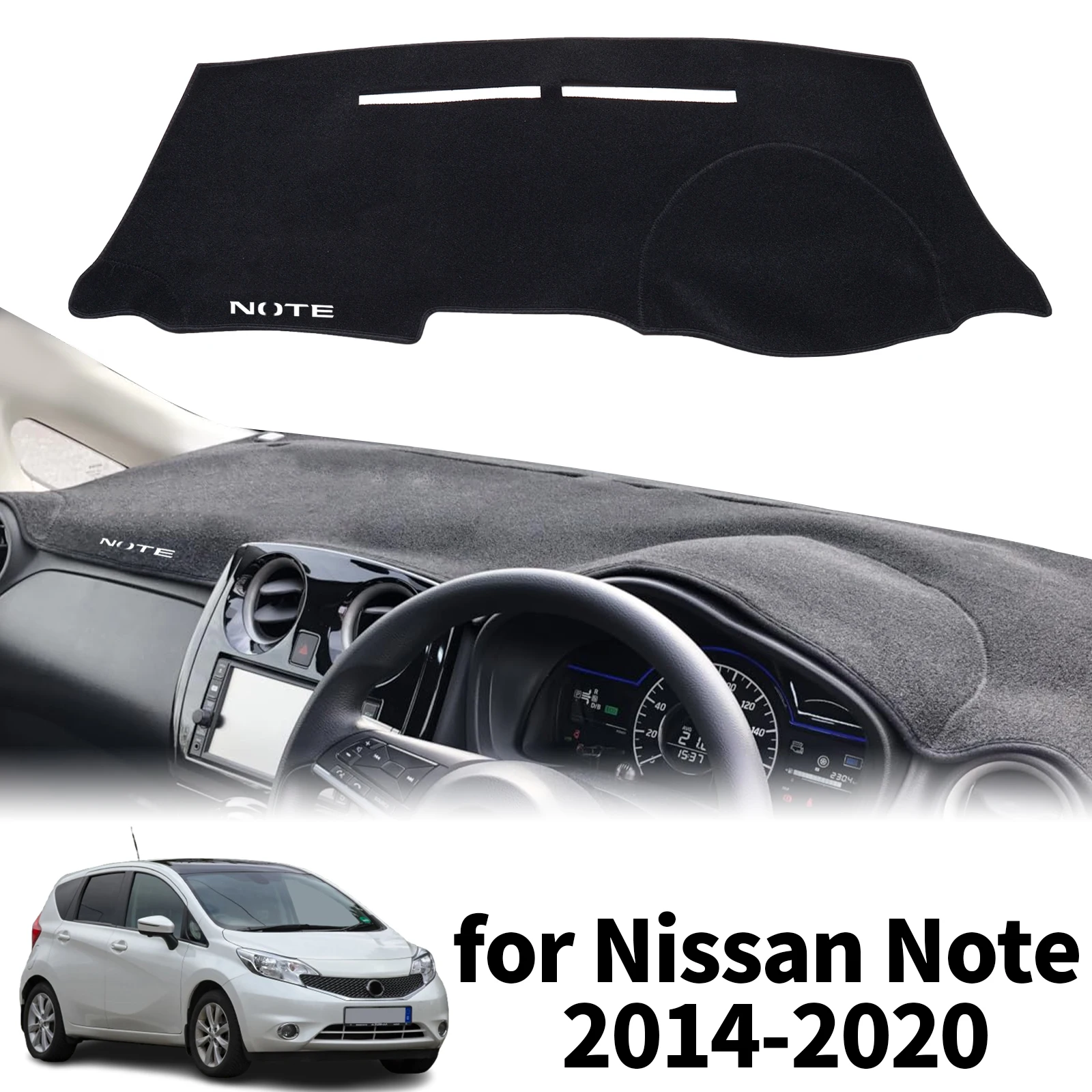 

fit for Nissan Note E12 2014 2015 2016 2017-2020 Car Dashmat Dashboard Cover Pad Protective Carpet Accessories DashMat Sunshade