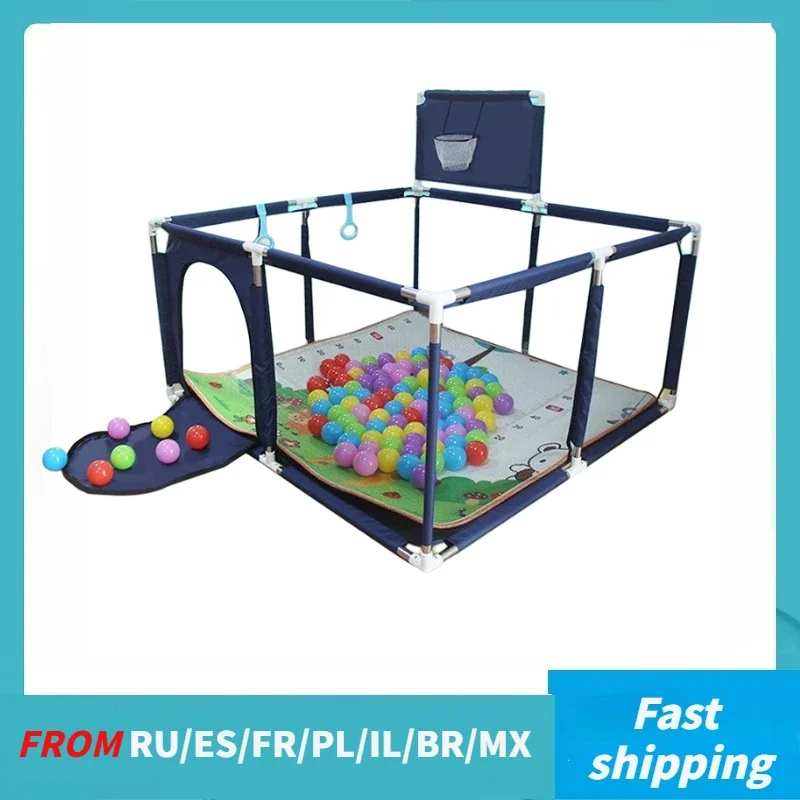 Cercadinho quadrado para bebês, parque de jogos para bebês, barreira de atividades infantis, parque infantil, bola, cercadinho, corralito, cerca de segurança