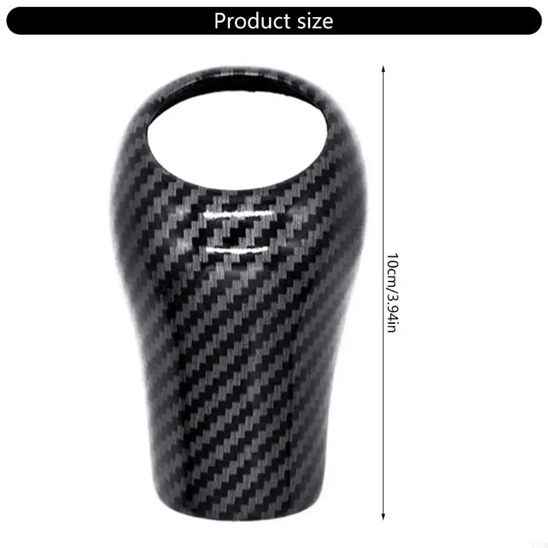 Carbon Fiber Gear Shifts Knob Cover Luxurious Car Gear Knob Head Trim Gear Shifts Knob Protector for GLK Use