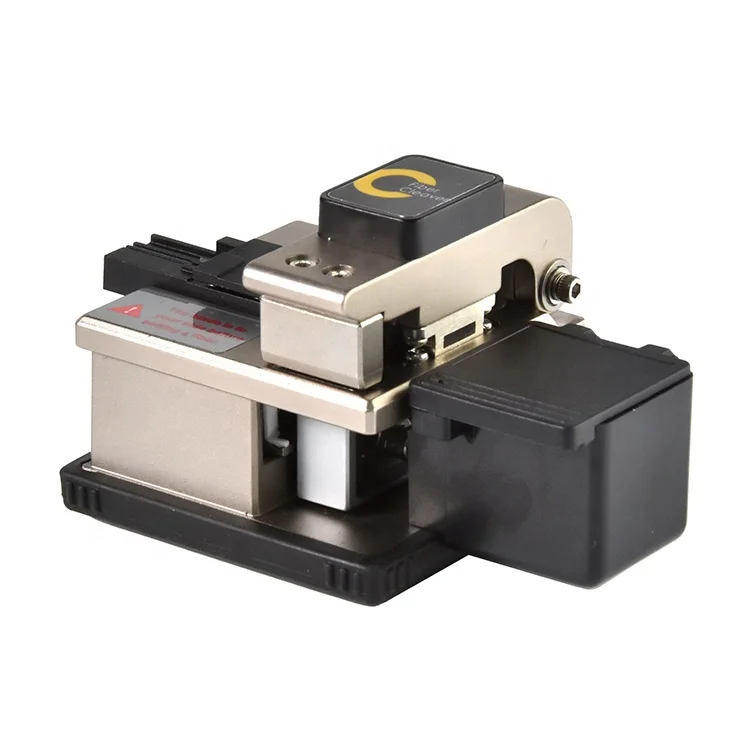 

High Precision Fiber Optic Cutting Knife 16 Surface Blade And 4 In 1 Fiber Optic Cleaver With Fiber Trash Box