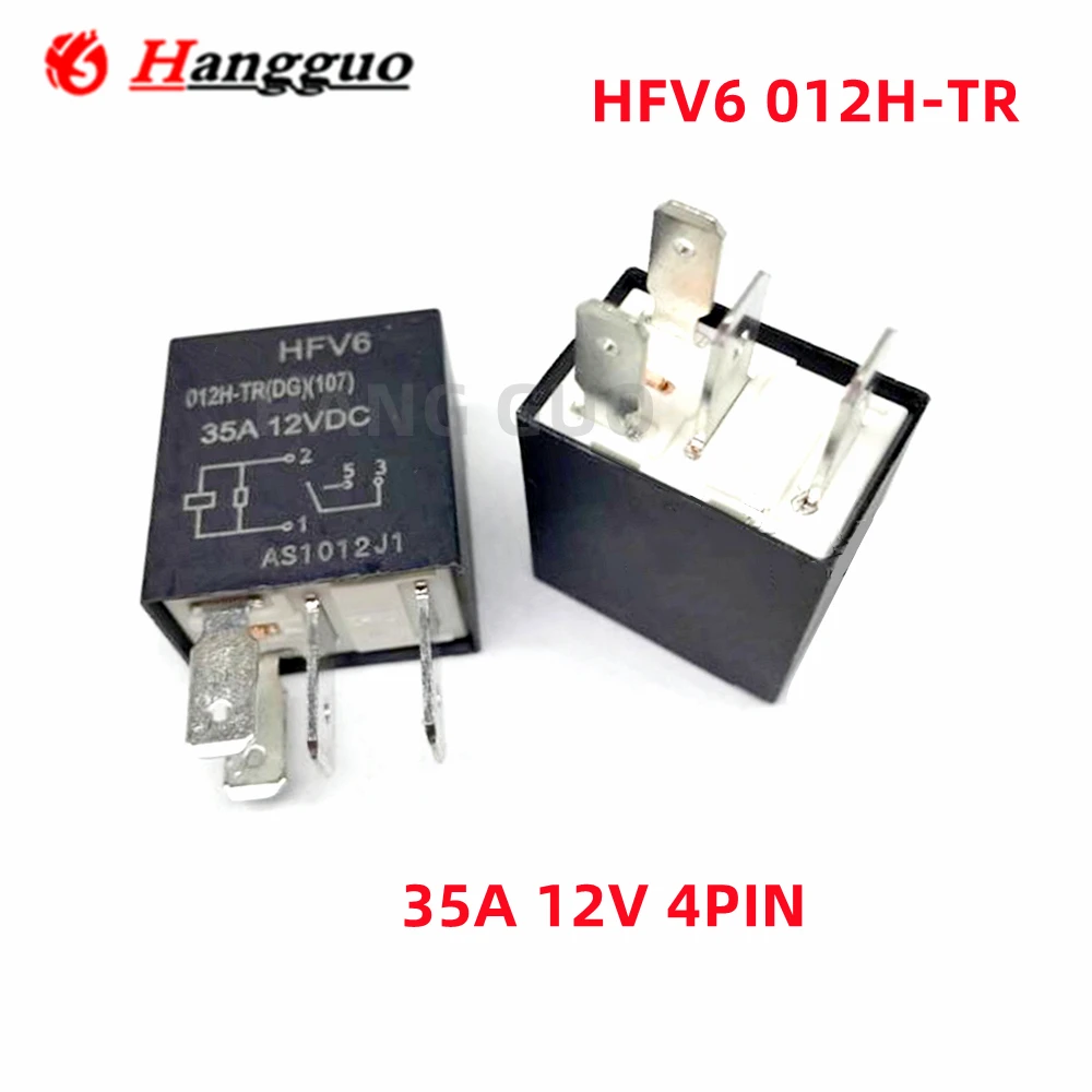 2PCS-10PCS/Lot Original HFV6-012H-TR 35A 4-pin 12V For Dihao Great Wall public air conditioning fan headlight automotive relay