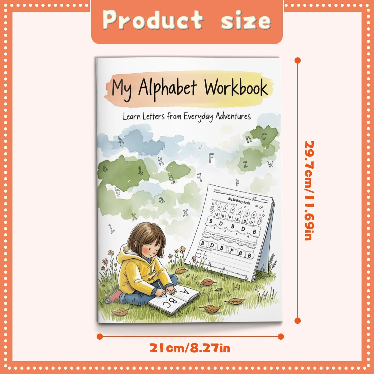 Alphabet Maze and Tracing Activity Book for Kids Workbook with Letter Paths Coloring and Writing Practice Build Focus Hand Eye