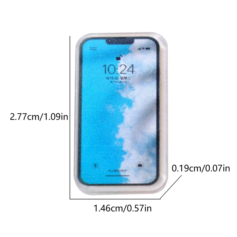 5 Stücke 1:12 Puppenhaus Miniatur Handy Simulation Smartphone Modell Kinder Pretend Spielen Spielzeug Puppenhaus Zubehör