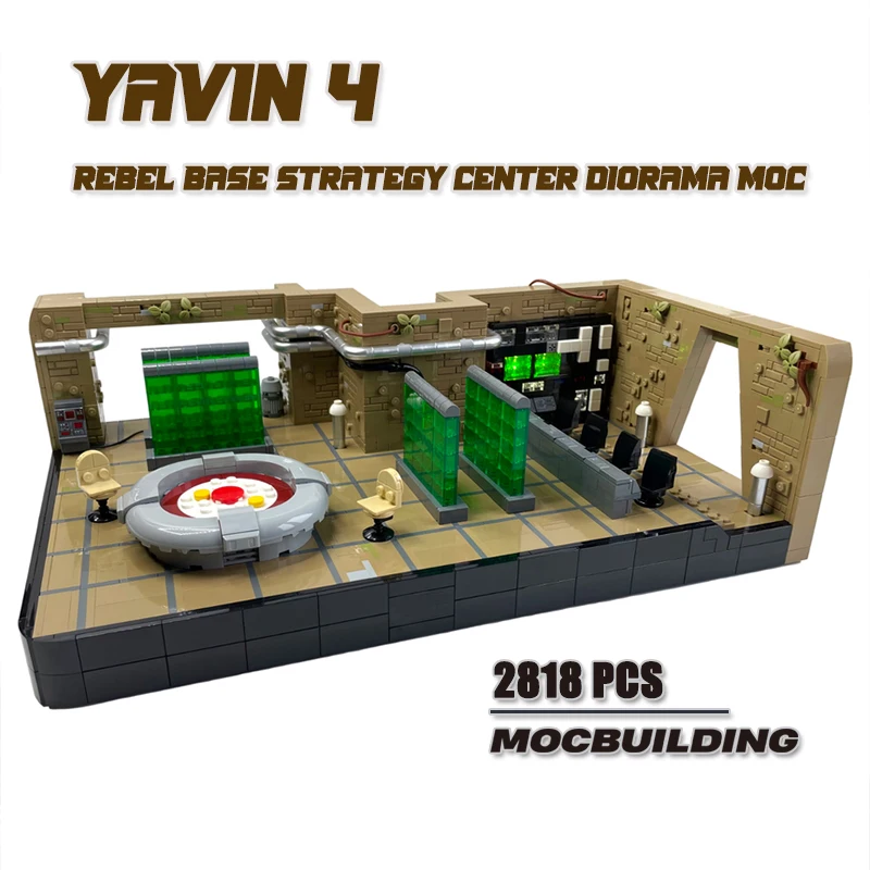 

Diorama MOC Building Blocks Movie Scene Rebel Base Strategy Center DIY Assembly Bricks Ultimate Collector Model Children Toys