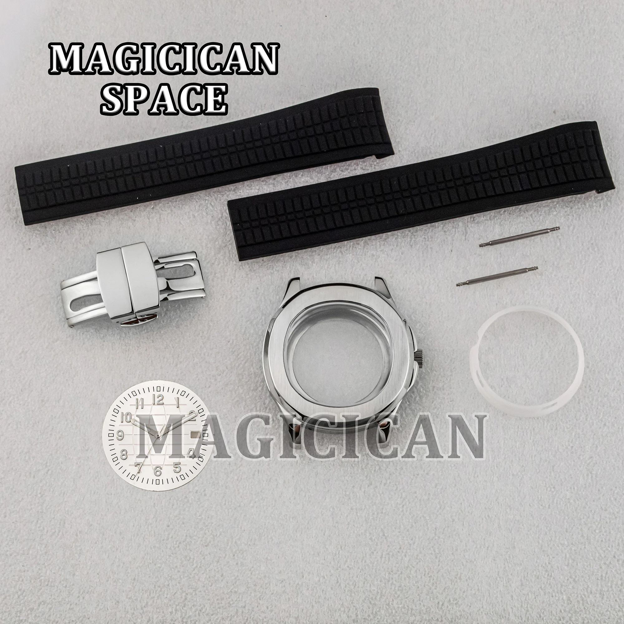 NH35 Case Dial Hands Stainless Steel 10ATM Waterproof for MOD AQUANAUT Nautilus Watch Parts 42mm Watch Case NH34/35/36 Movement