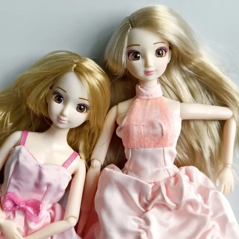 28cm Princess Doll with Dress 3D Eyes Bjd Moveable Body 1/6 Women Female Fashion Sweet Dolls Girl Gift (No Box) - Image 3