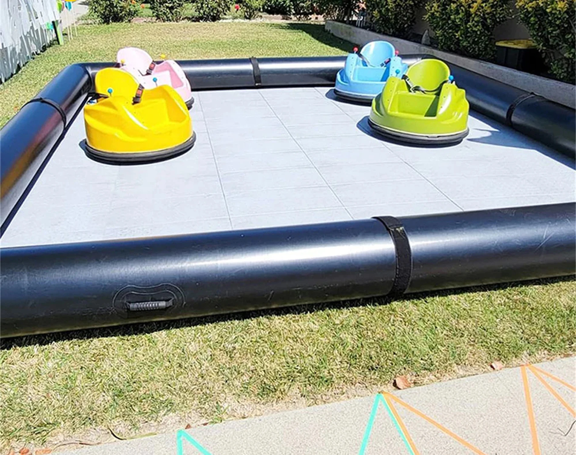 Outdoor Soft Play Bumper Car Flooring Inflatable Race Track Inflatable Go Kart Race Tracks For Fun (Not Included Bumper Cars)