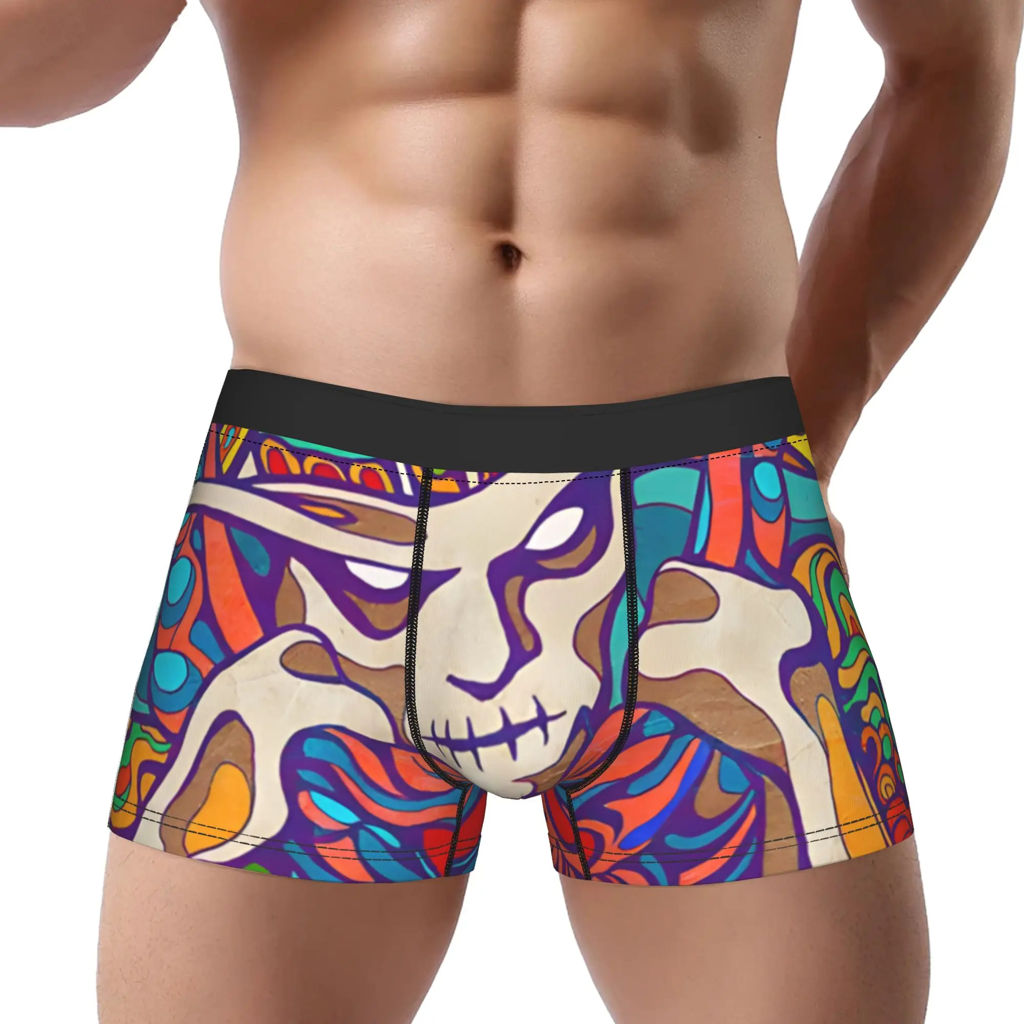 1piece Ghost Satanic Panic  Underpants Breathbale Panties Male Underwear Ventilate Shorts