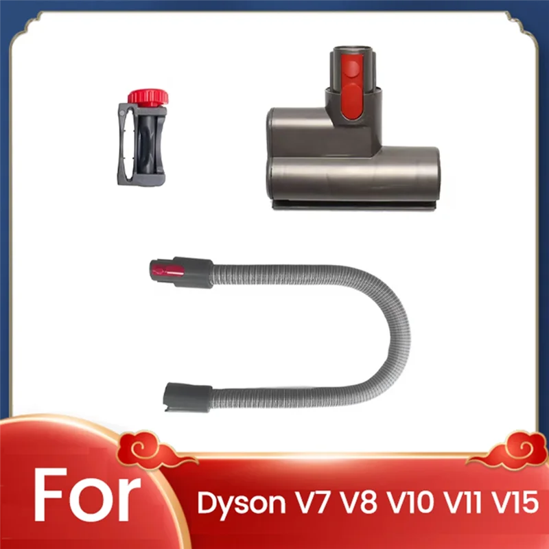 

ABJN-Mini Tool Brush Head Гибкий удлинительный шланг для Dyson V7 V8 V10 V11 V15 Насадки для пылесоса для кровати, дивана, ковра