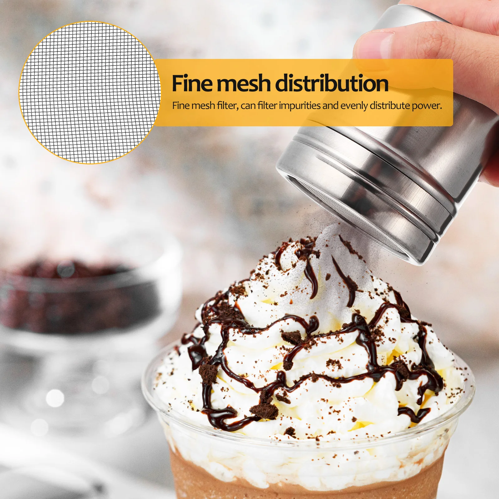 

1 Set Coffee Decorating Stencils Stainless Steel Latte Art Templates Powder Shaker Dispenser Travel Kit Latte Art Pen For Coffee