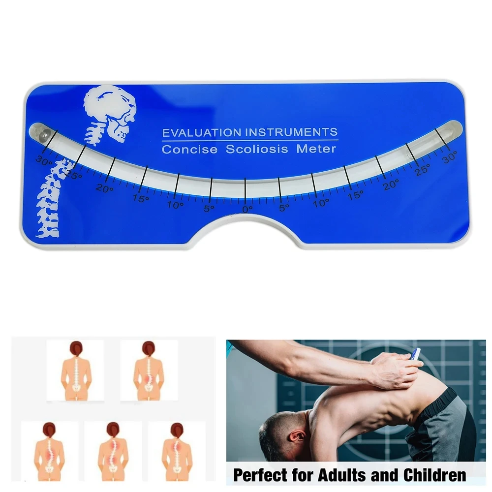 Measuring & Testing Meter for Diagnosis Scoliometer Medical Evaluation of Back and Spine Scoliosis in Adults or Child Protractor