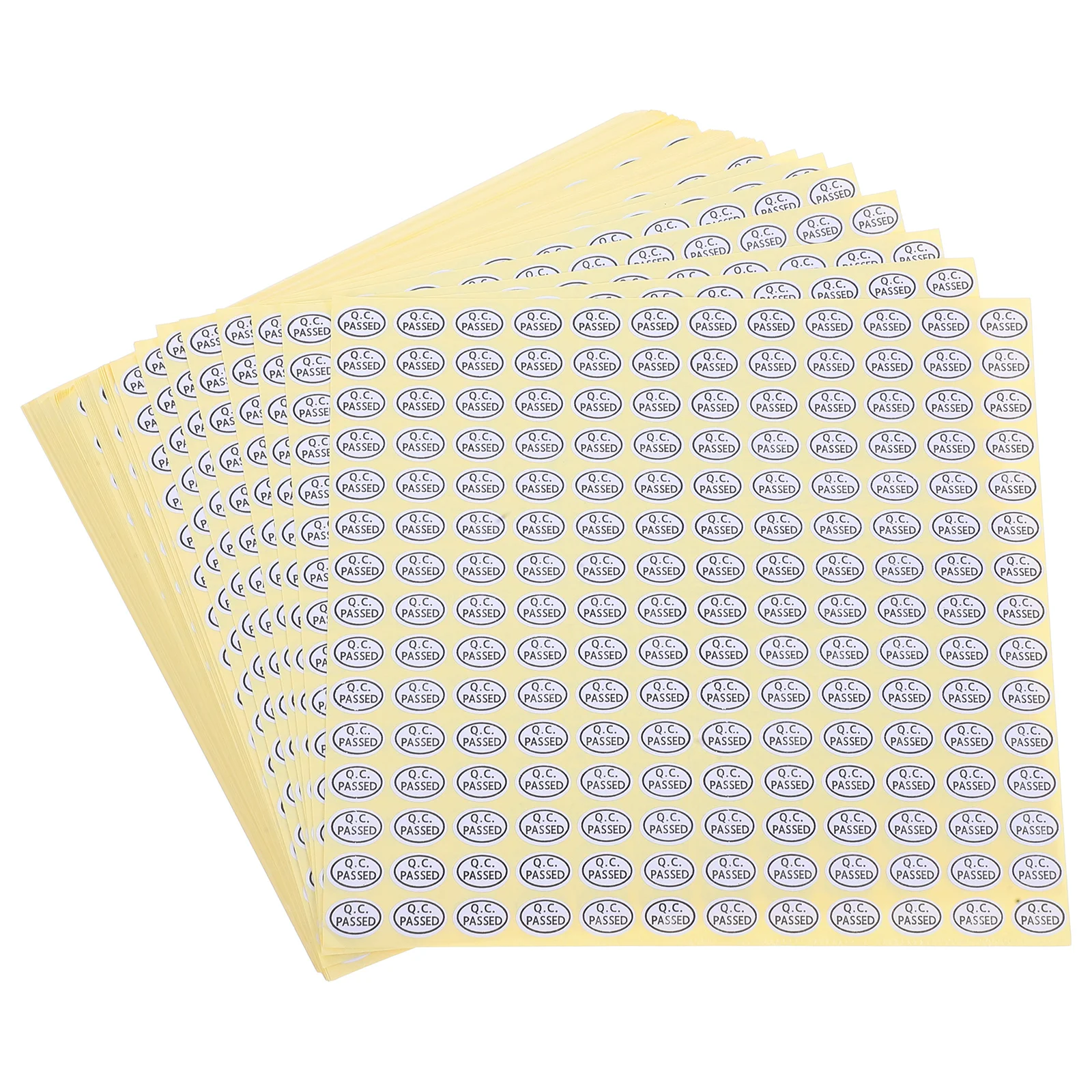 

6 Bags Pass The Inspection Label Passed Labels Stickers Product White Tags Production Quality Control Paper for Packaging