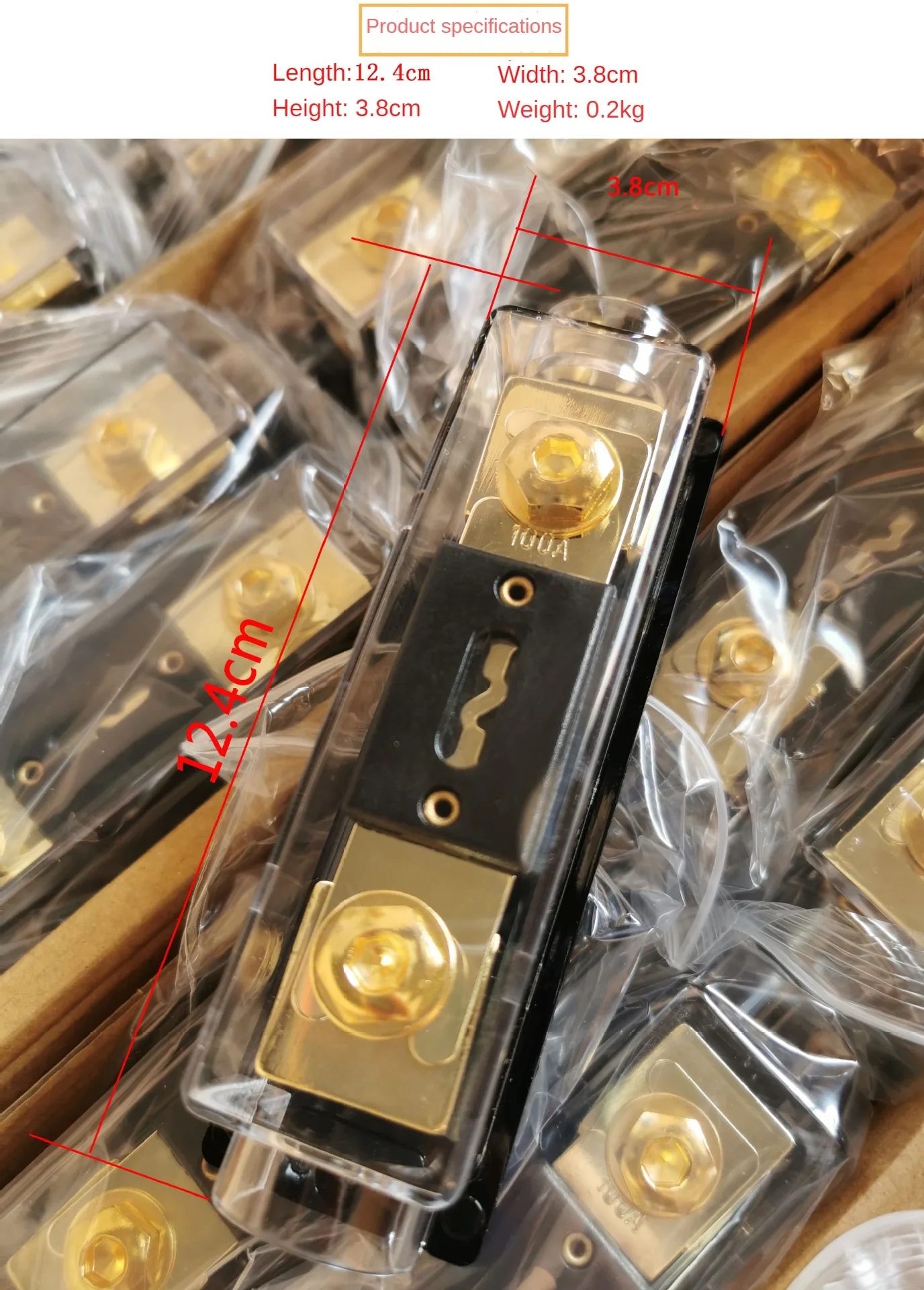 For 0 2 4 AWG Cables ANL Fuse Holder with Electrical Protected Insulating Cover for car Audio Amplifier High Current Application