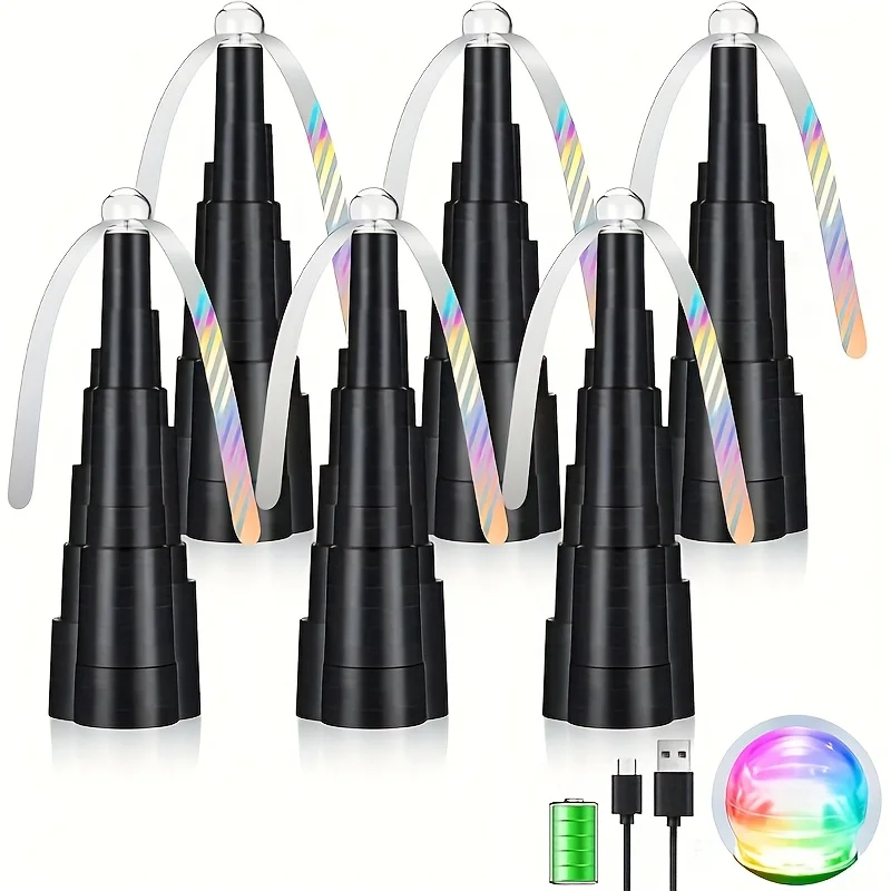 

Fly Fans for Tables Rechargeable, Fly Repellent Outdoor Indoor Keep Flies Away, Table Top Fly Fan with Colorful Lighting for Pic