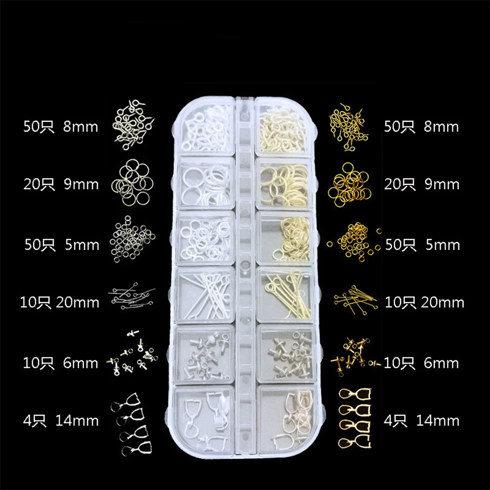

DIY Accessories 1 Pack Metal Ring Clasps Kit for Necklace Bracelet Making Repair Jewelry Tools Charm Buckle Crafts Gifts