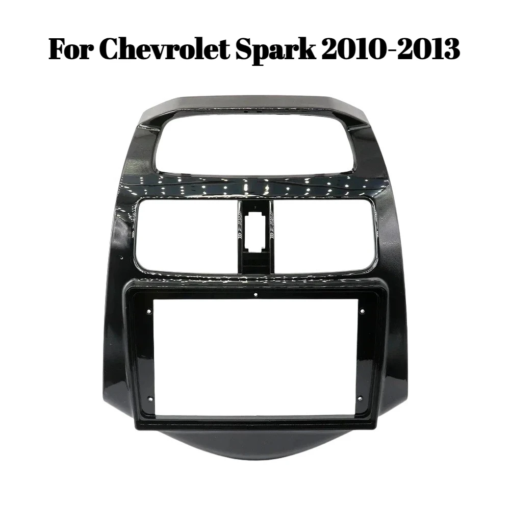 

9-дюймовая передняя рамка автомобильного радиоприемника для Chevrolet Spark 2010-2013, адаптер приборной панели, комплект отделки 2DIN для установки