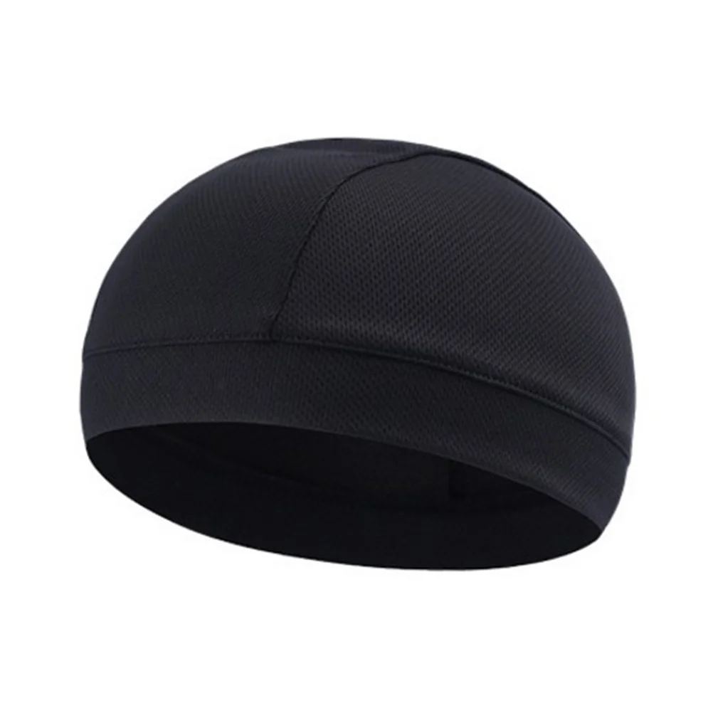 

Quick Dry Cycling Beanie for Men Women High Elasticity Sweatband Cap Lightweight Breathable Running Bike Underwear Black