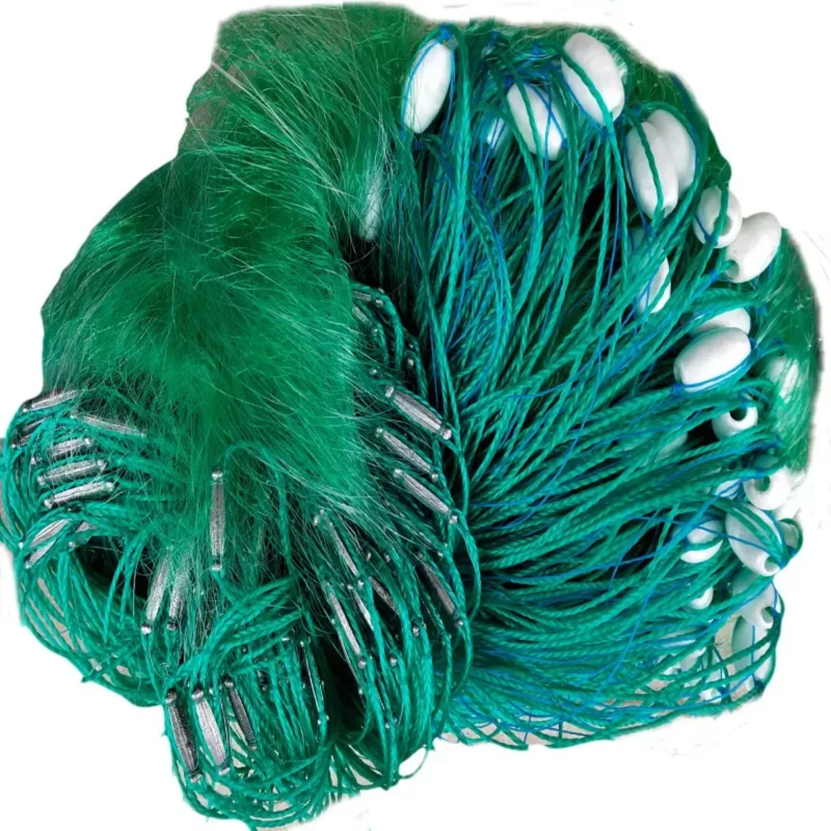 Monofilament Nylon Fishing Gill Nets Sea 3 Layers Sinker Network Rede De Pesca Aggravated Evergrooked Rapids Fish Net 3kg -6kg
