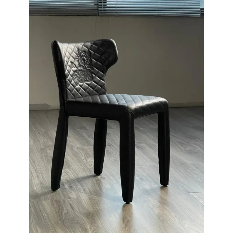 Doll chair meal, embroidered monster chair