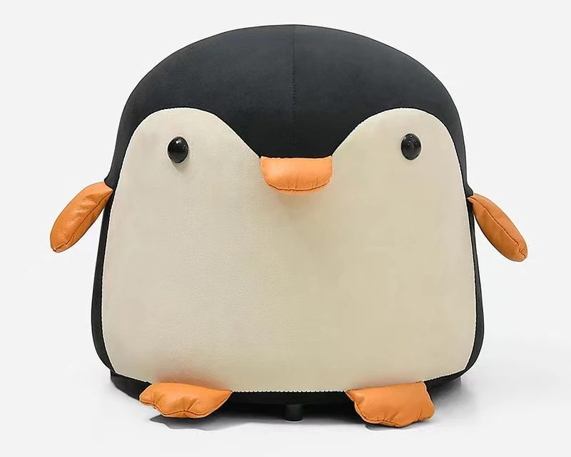 

The penguin animal stool l simple shoe stool step children's gift soft bag low stool