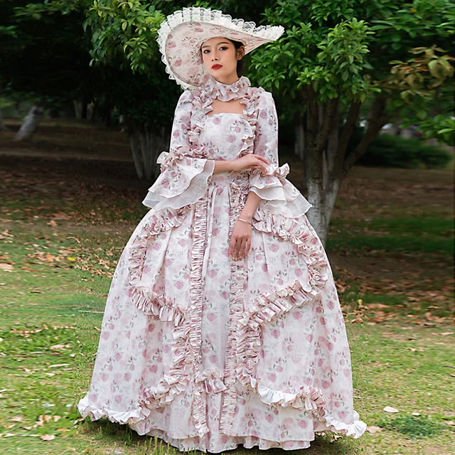 Rococo Baroque Marie Antoinette Ball Dresses Women 18th Century abito vittoriano AliExpress