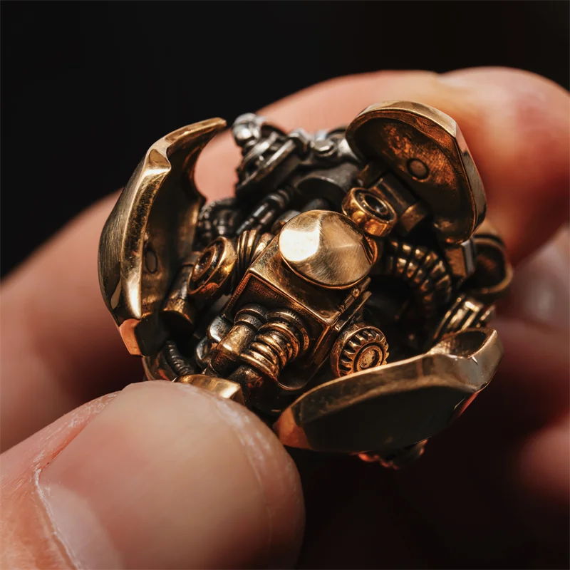 EDC Fidget Toy Mechanical Heart Steampunk Metal Art Ornament Stress Relief Collectible Hand Toy for Adult Desk Decoration