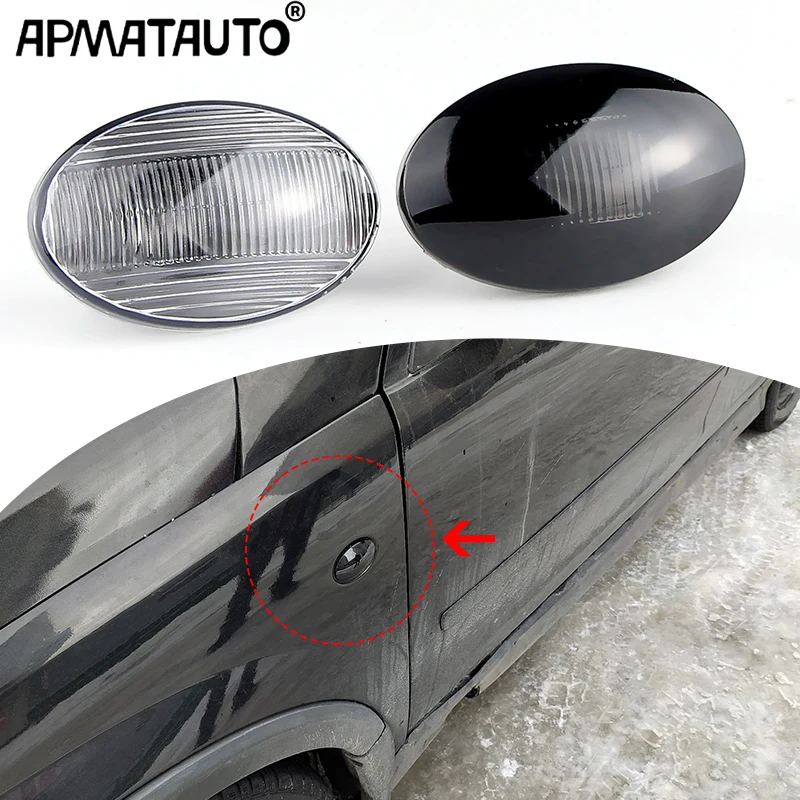 2PCS Car Turn Signal Side Fender Marker Light Lamp Cover Shell Housing Left&Right For Opel For VAUXHALL COMBO C/CORSA C/MERIVA